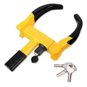 2Pcs Universal Wheel Lock Heavy Duty Security Trailer Anti Theft Wheel Clamp Tyre Lock Caravan Lock Car Clamp With 3 Keys
