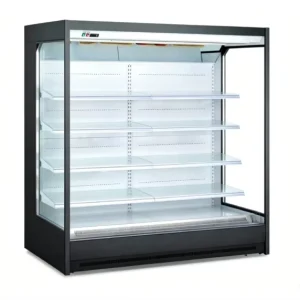 2m Commercial Open Refrigerated Display Cabinet Commercial Chiller Refrigeration Equipment for Supermarket Fresh Produce