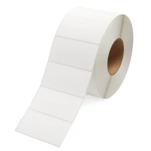 2×1 Inch Adhesive Label Matt White Barcode Sticker 51mmx25mm Synthetic PP Adhesive Label PP Synthetic Matt 2″x1″ Label