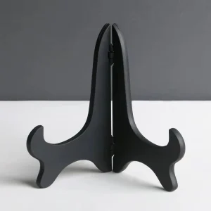3 11 Inch Height Plastic Folding Plate Display Stande Plate Easel Black Decorative Plate Holder