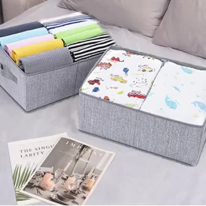 3-Piece Eco-Friendly Foldable Storage Box Home Organizing Clothes Baby Toiletries Toys Towels Modern Design Multifunctional Bag