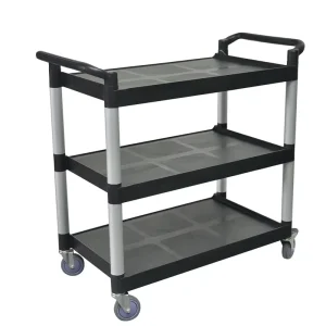 3 Tier PP Plastic Service Cart For Hotels Restaurants Kitchens Bars Food Hand Trolley