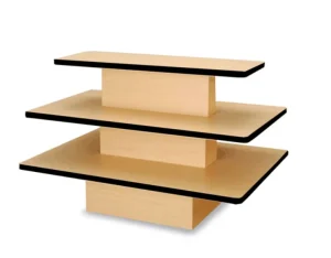 3 Tier Wooden Retail Displays and Fixtures Retail Store Fixture