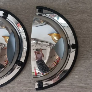 30/40/50/60/70/80/90/100/120cm Half Dome Mirror 180 Degree View Angle PMMA Acrylic Indoor Security Convex Mirror