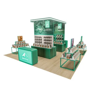 30 Mins Quick Setup Customized Recycled Wooden Pop Up Store Exhibition Booth Modular Display Stand for Exhibition Show