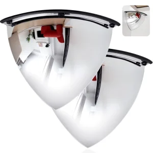 300 400 500 600 800 1000mm High Viewing Angle Safety Security Corner Acrylic Convex Mirror Quarter Dome Mirror for Blindspot