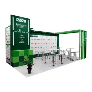30MINS QUICK BUILD Exhibition Booth Modular Stand Custom Size Display 10x20ft Wooden pop up Display for Trade Show Booth