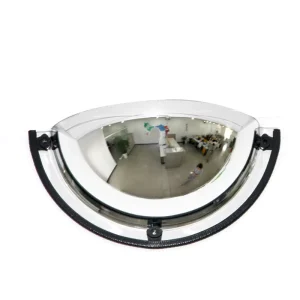 30cm Middle 2 mm Thickness Acrylic Plastic Security 180 Degree Half Spherical Dome Mirror Convex