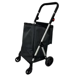 30kgs Factory Quality Aluminum Shop Trolley Cart Hand Cart with Bag