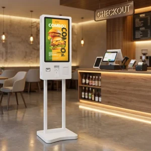 32 Inch Touch Screen Checkout Restaurant Android Window QR NFC All in One Retail Self Service Order Payment Kiosk