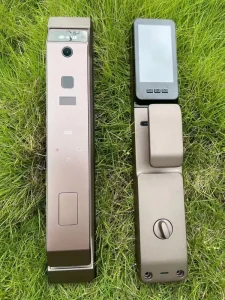3D Face Recognition Automatic Outdoor Waterproof Security Camera TTlock Tuya NFC WiFi Front Entry Smart Door Lock Set