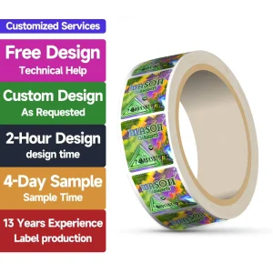 3D Hologram Sealing Tamper Evident Secure Hologram Label Sticker Custom Security Holographic Laser Label