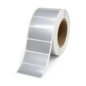 3M 7875V Platinum Silver PET Label Material for Barcode Nameplate Equipment ID Custom Die Cut Labels