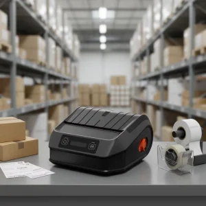 3inch Handheld Mini Thermal Barcode Printer 80mm Paper for 203dpi 2600mAh Battery Portable Business Receipt Label Printer