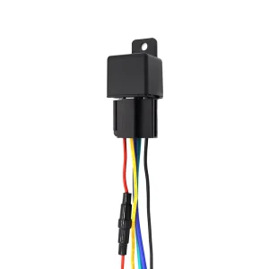4 Cables Relay Mini GPS Relay Tracker Anti Theft Small Tracking Device Remote Power Cut Off GPS Tracker for Vehicles Motorcycle