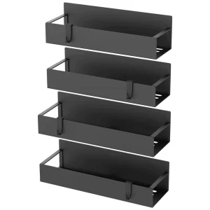 4 Pack Strongly Moveable Magnetic Spice Rack Organizer Factory issued Storage for Kitchen Use for Refrigerator Washing Machine