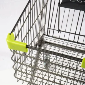 4 Wheels Metal Shopping Trolley Grocery Convenience Store Shopping Supermarket Cart