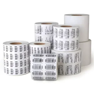 4″ X 3″ Adhesive Thermal Transfer Blank Coated Art Paper Address Labels Stickers for Barcode Printing Packaging Labels