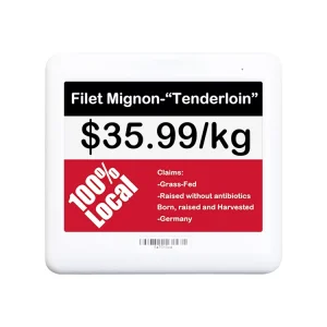 4.2 Inch E-paper Display Labels 103*92*13.1mm ESL Type Triple Color Choice Mini Price Tag Holder Label Display Board