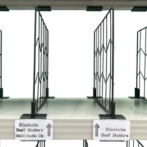 40*30CM Wire Shelf Divider Shelf Organizers Ideal for Supermarket Display Retail Shelving Practical Goods Separators