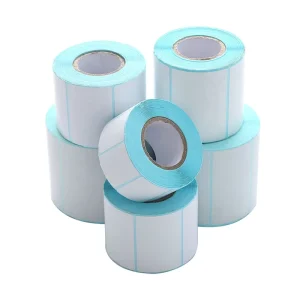 40*30mm 800pcs Roll Die Cut Thermal Vinyl Paper Roll Barcode Printing Blank Direct Adhesive Sticker Labels