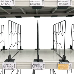 40*40CM 铁丝货架分隔板，适用于办公用品、货架整理器、零售货架、夹式分隔板