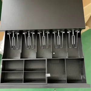 405mm Width 3 Stage Metal Shell Cash Drawer Cash Box Working With POS System With 5 Bill 6 Coin For Retail And Supermarket Shop