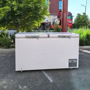 418L Horizontal Single Temperature Deep Display Refrigerator 2 Door Supermarket Freezer Chillers Cooling Refrigeration Equipment