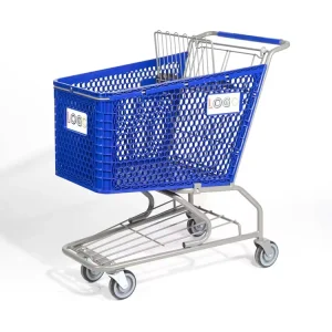 41L Large Capacity Steel Shopping Cart Supermarket Trolley