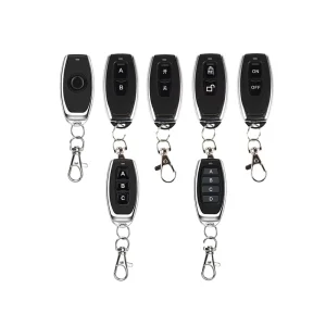 433M Metal Four Button Electric Car Anti Theft Device Access Control Rolling Door Security Alarm FM Adjustable Remote Control