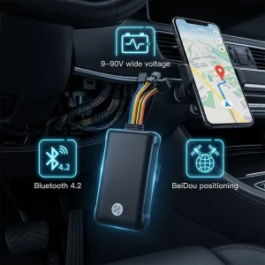4G GPS Tracker for Vehicle Bluetooth 4.2 Real Time Car Locator Beidou Dual Positioning 9 90V Wide Voltage Anti Theft Device