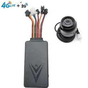 4G LTE Car GPS Tracker Camera Waterproof Anti-Theft Fuel Monitoring Device Engine Cut-Off Vehicle Locator GPS