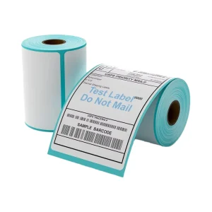 4X6 Inch Direct Thermal Barcode Shipping Label Roll Waterproof Oil Proof Scratch Off Thermal Printing Adhesive