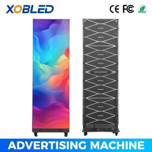 4k Double sided Folding P1.86 P2 P1.53 1280*1920mm Portable Movable Poster LED Display Screen for Shopping Malls