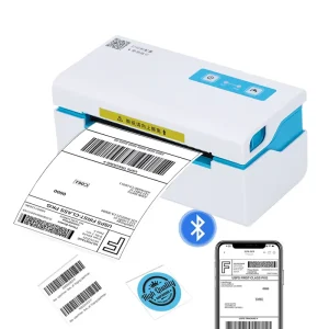 4×6 Bluetooth Shipping Label Maker Address Label Printer Inkless Thermal A6 Waybill Printer