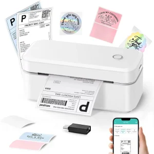 4×6 Wireless Label Thermal Printer Usb Blue Tooth Desktop Sticker Waybill Shipping Label BarcodeThermal Receipt Printer