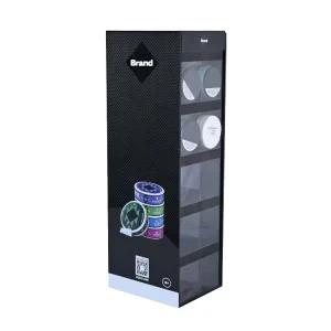 5 Tiers Acrylic Smoke Shop Display Custom Countertop Display Stand with Pusher