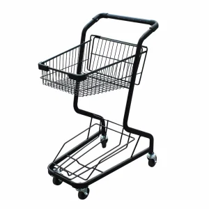 50L Metal Store Supermarket Shopping Carts Small Trolly