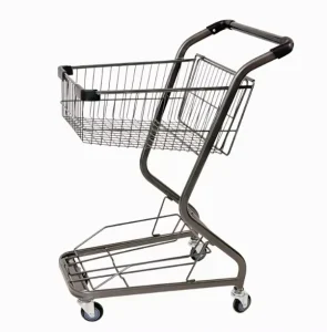 50L Shopping Trolley Anti-Rust 4 Wheels