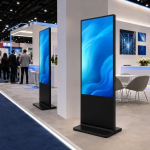 55 Inch LCD Digital Signage Display Screen Android Advertising Floor Standing Touch Screen Kiosk Cloud Based RDM 1 Year Warranty