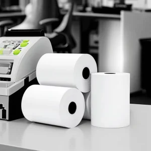 55GSM Thermal Paper Rolls 80x80mm Size for ATM and Supermarket Receipt Printing Factory Supply for Cashier
