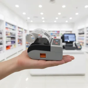58mm Lanyard Mini Printer with Auto Cutter Wireless Thermal Label Sticker Receipt Barcode Printer for Small Business