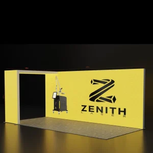 6*3M Trade Show Pop up Light Box Kit Modular Aluminum Frame + Fabric Graphics + Hard Case to Counter