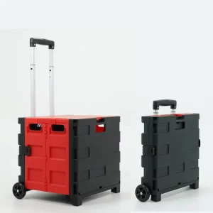 6 Wheel Climbings Plastic Mini Foldable Beach Luggage Cars Bag Supermarket Portable Folding Shopping Trolleys Carts