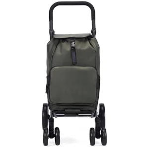 60L 4-Wheel Shopping Trolley Cooler Compartment Adjustable Handle