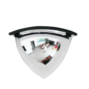 60cm Improve Safety and Visibility Enhanced Field of Vision Security Corner 90 Degrees Quarter Dome Mirror