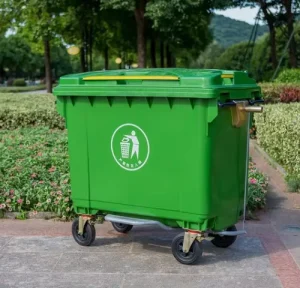 660L Plastic Dustbins Plastic Outdoor Trash Bin Plastic Big Dustbins