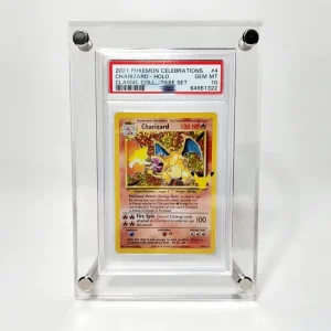 6mm Premium Lucite Acrylic Graded Card Display Stand Desktop Holder For PSA BGS TCG Slabs Scratch Resistant High Gloss Clear
