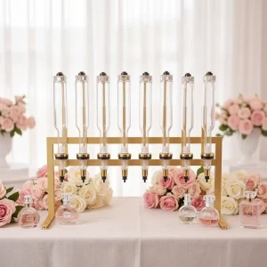 8 Heads Perfume Bar Metal Stand Display Stand Set 8 Heads 375ml Perfume Vending Machine Perfume Filling Machine Set