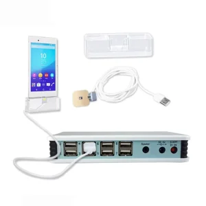 8 Port ABS Remote Control Anti Theft Alarm System Smartphone Notebook Security Display with Charging Sensor Cable